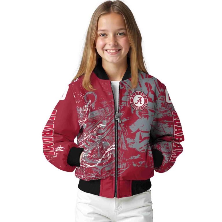 personalized alabama crimson tide fishing art crimson jacket top rated