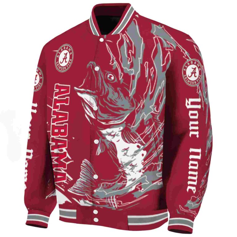 personalized alabama crimson tide fishing passion crimson white jacket best selling