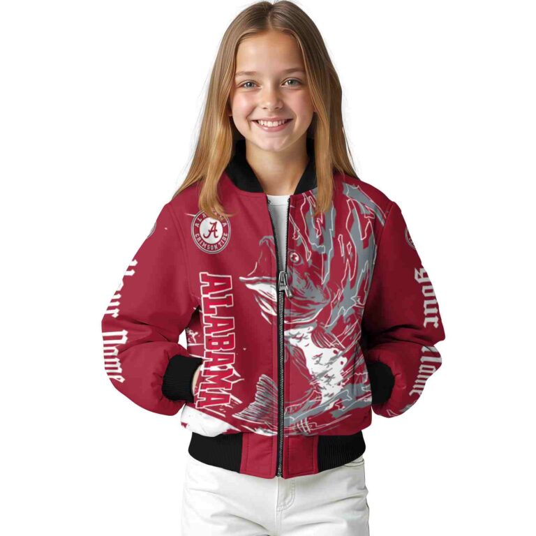 personalized alabama crimson tide fishing passion crimson white jacket top rated