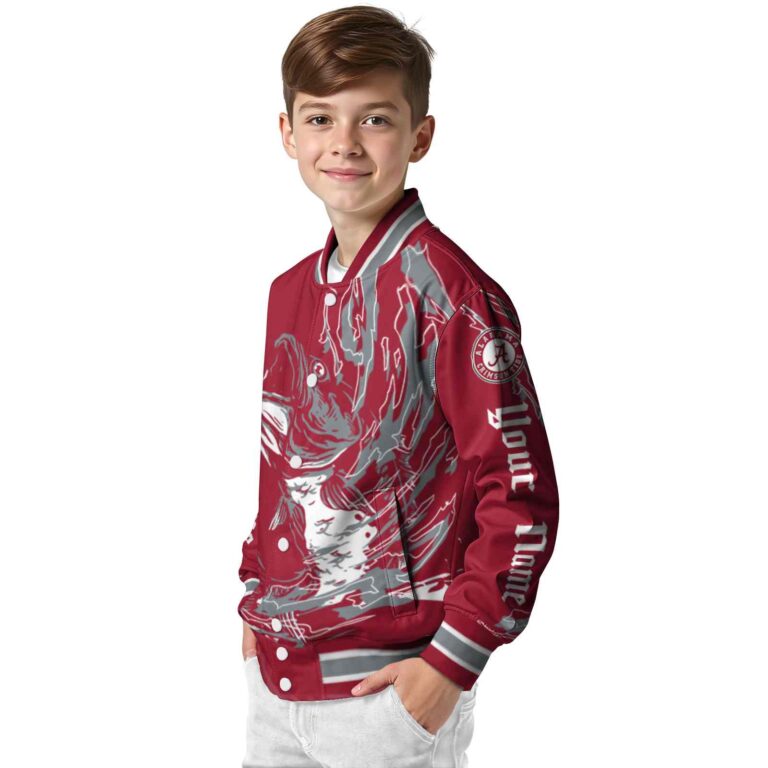 personalized alabama crimson tide fishing passion crimson white jacket trendy