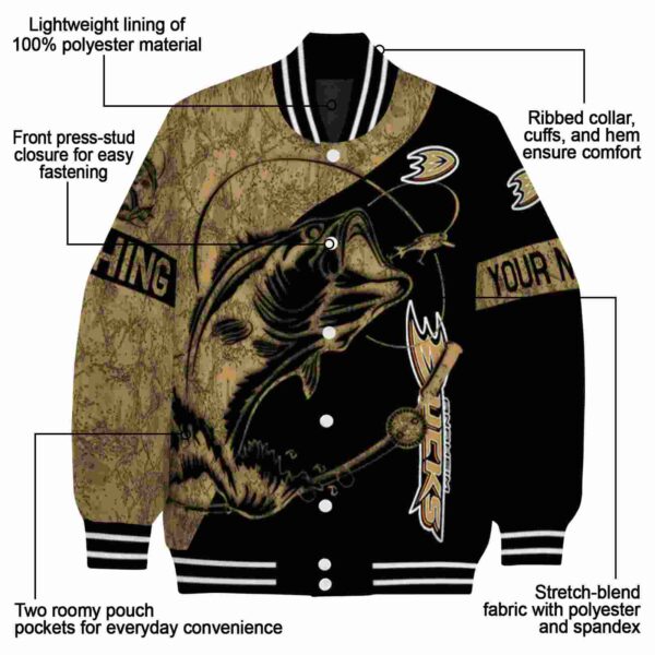 personalized anaheim ducks fishing rod black jacket new arrival
