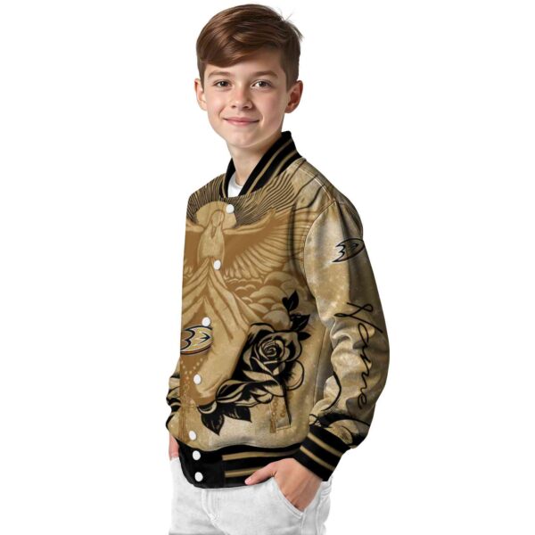 personalized anaheim ducks praying hands gold jacket trendy