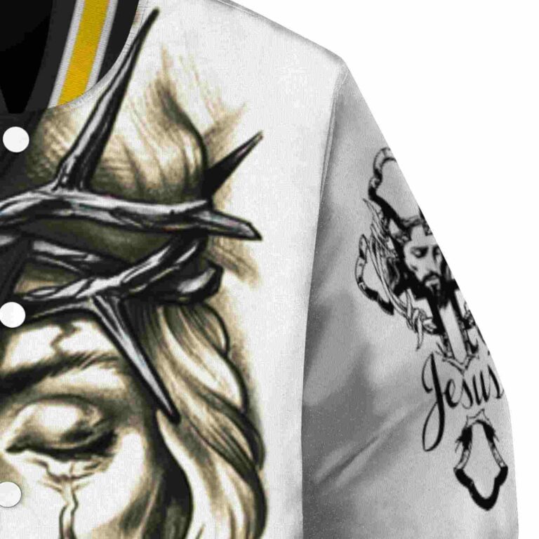 personalized appalachian state mountaineers jesus tears black white jacket premium grade