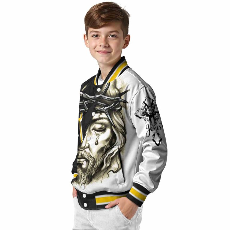 personalized appalachian state mountaineers jesus tears black white jacket trendy