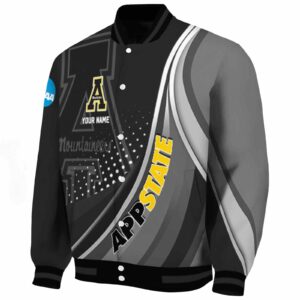 personalized appalachian state mountaineers wave patterns black jacket best selling