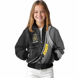 personalized appalachian state mountaineers wave patterns black jacket top rated
