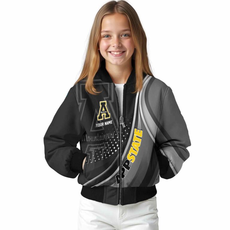 personalized appalachian state mountaineers wave patterns black jacket top rated