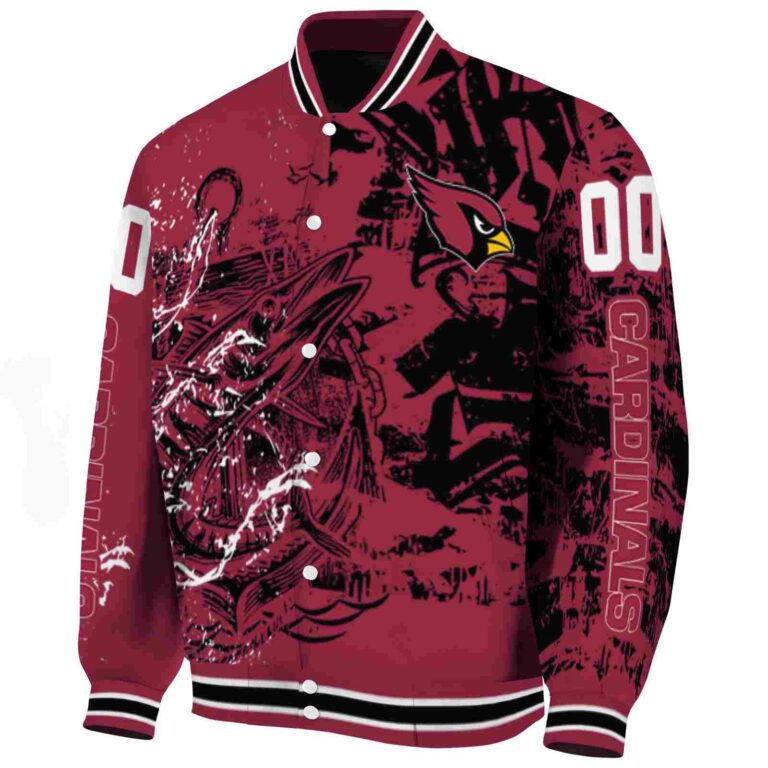 personalized arizona cardinals fishing art red jacket best selling