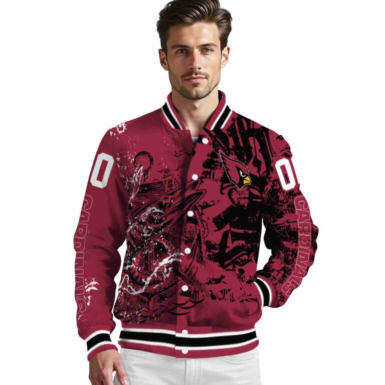 personalized arizona cardinals fishing art red jacket high quality