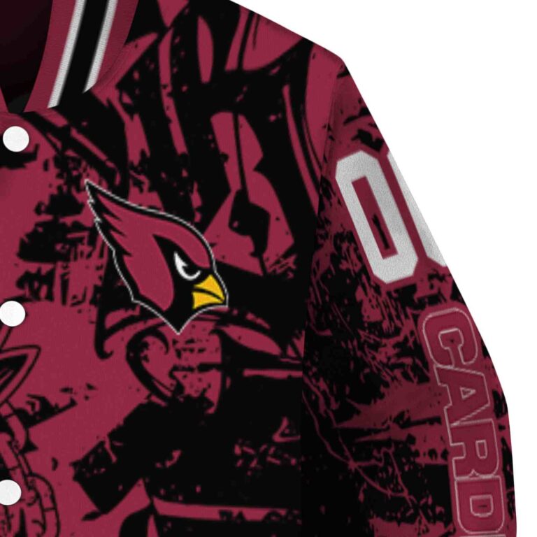 personalized arizona cardinals fishing art red jacket premium grade