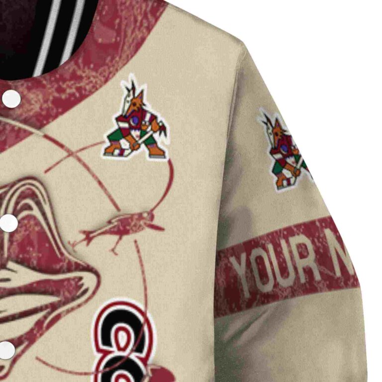 personalized arizona coyotes fishing rod sand jacket premium grade