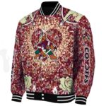 personalized arizona coyotes heart explosion red jacket best selling
