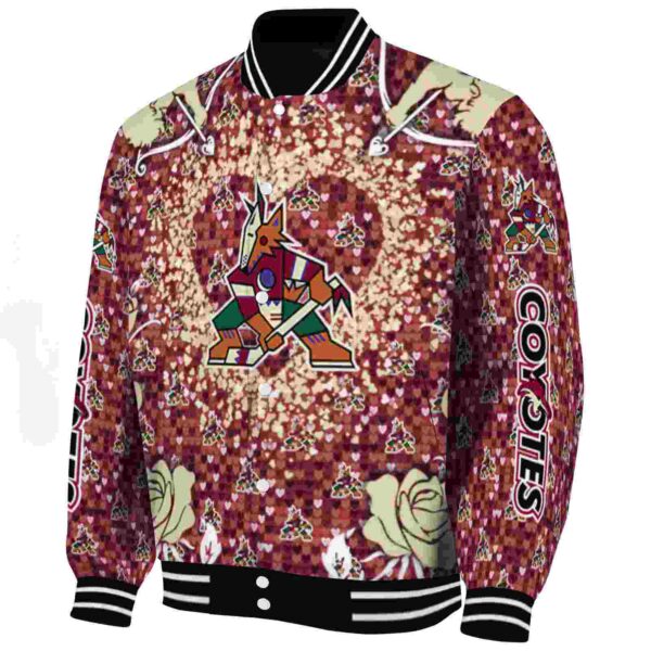 personalized arizona coyotes heart explosion red jacket best selling