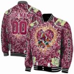 personalized arizona coyotes heart explosion red jacket best selling