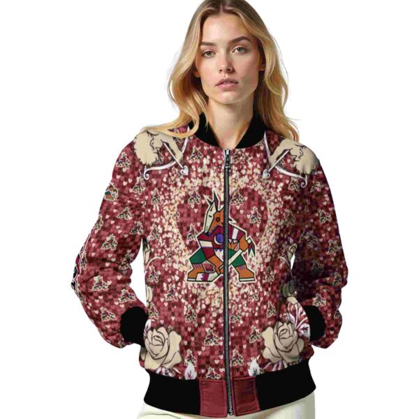 personalized arizona coyotes heart explosion red jacket latest model