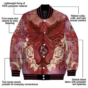 personalized arizona coyotes praying hands red jacket new arrival