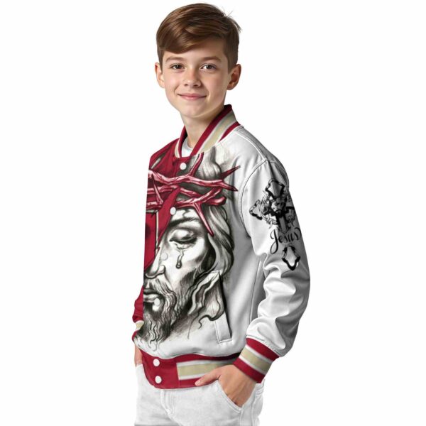 personalized arizona diamondbacks jesus tears red white jacket trendy