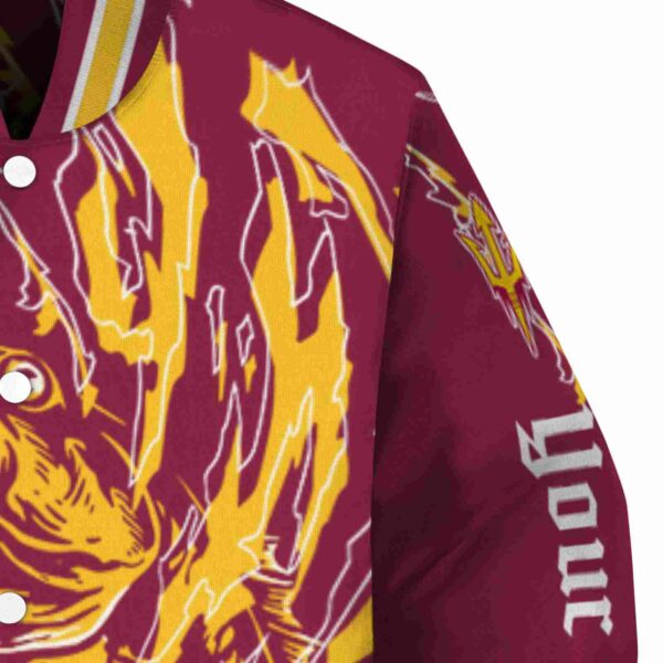 personalized arizona state sun devils fishing passion maroon white jacket premium grade