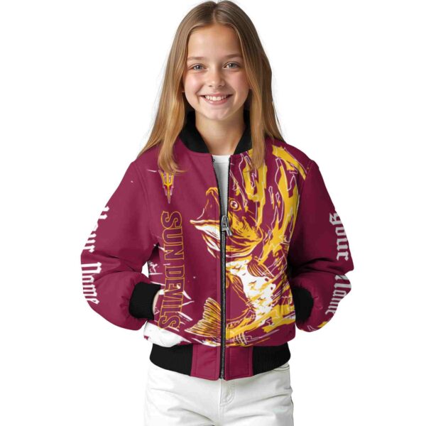 personalized arizona state sun devils fishing passion maroon white jacket top rated