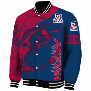 personalized arizona wildcats fishing rod navy jacket best selling