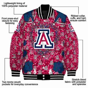 personalized arizona wildcats heart explosion red jacket new arrival