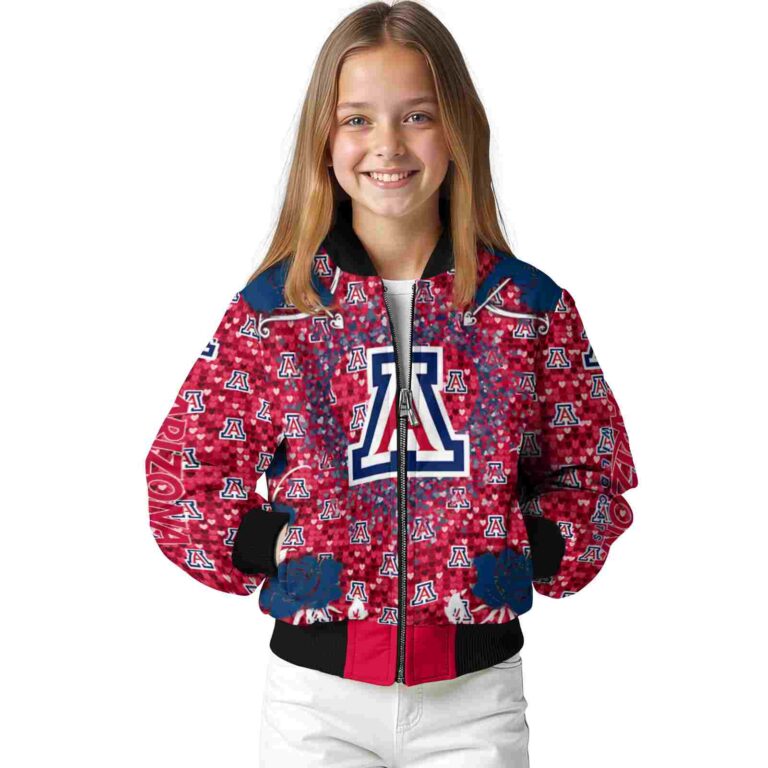 personalized arizona wildcats heart explosion red jacket top rated