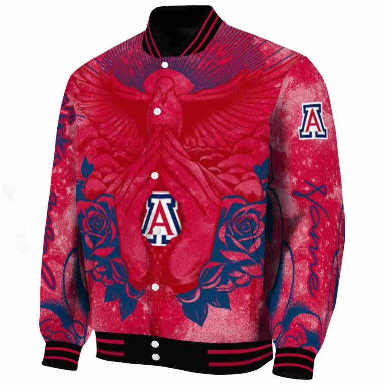 personalized arizona wildcats praying hands red jacket best selling