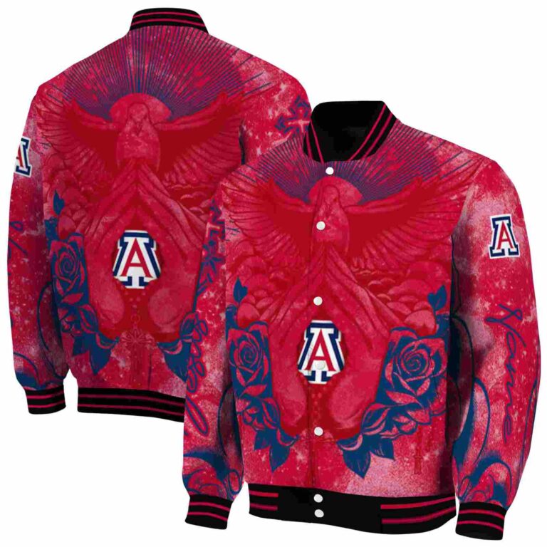 personalized arizona wildcats praying hands red jacket fashion forward