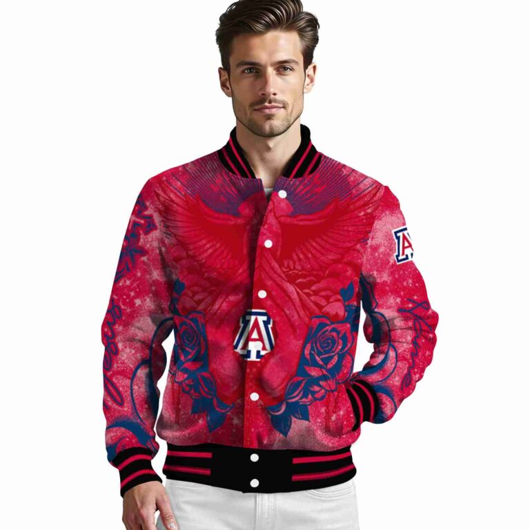 personalized arizona wildcats praying hands red jacket high quality