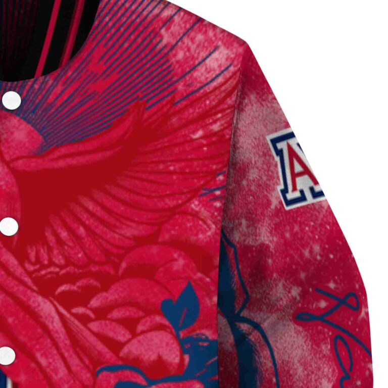 personalized arizona wildcats praying hands red jacket premium grade