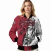 personalized arkansas razorbacks jesus tears red white jacket latest model