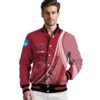 personalized arkansas razorbacks wave patterns red jacket high quality