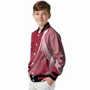 personalized arkansas razorbacks wave patterns red jacket trendy
