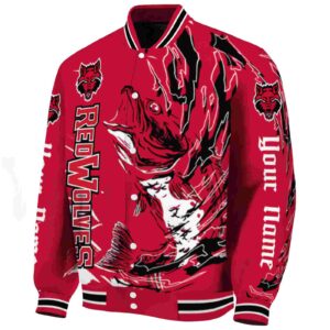 personalized arkansas state red wolves fishing passion scarlet white jacket best selling