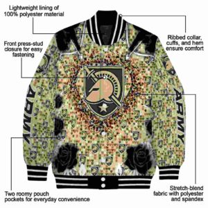 personalized army black knights heart explosion gold jacket new arrival