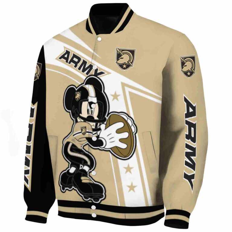 personalized army black knights mickey football gold white jacket best selling