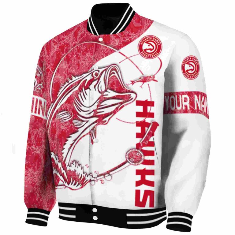 personalized atlanta hawks fishing rod white jacket best selling