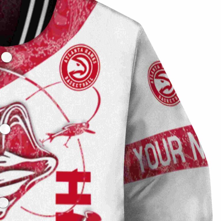 personalized atlanta hawks fishing rod white jacket premium grade