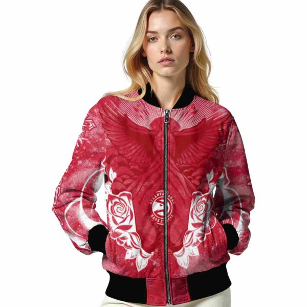 personalized atlanta hawks praying hands red jacket latest model