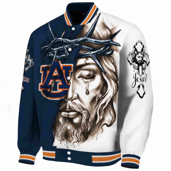 personalized auburn tigers jesus tears navy blue white jacket best selling
