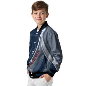 personalized auburn tigers wave patterns navy blue jacket trendy