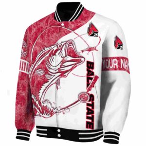 personalized ball state cardinals fishing rod white jacket best selling
