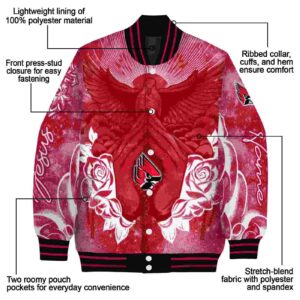 personalized ball state cardinals praying hands red jacket new arrival