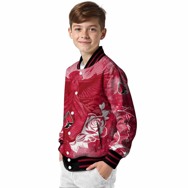 personalized ball state cardinals praying hands red jacket trendy