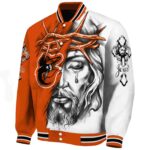 personalized baltimore orioles jesus tears orange white jacket best selling