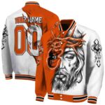 personalized baltimore orioles jesus tears orange white jacket best selling