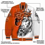 personalized baltimore orioles jesus tears orange white jacket best selling