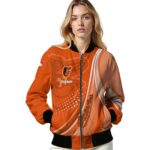 personalized baltimore orioles wave patterns orange jacket best selling