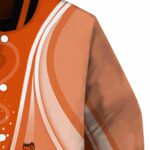 personalized baltimore orioles wave patterns orange jacket best selling