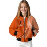 personalized baltimore orioles wave patterns orange jacket best selling